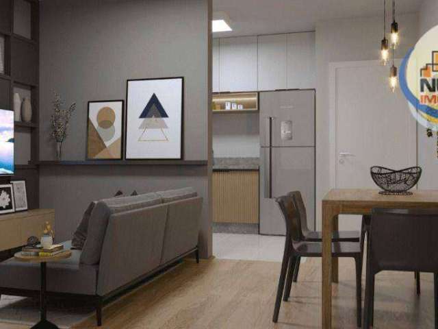 Apartamento com 2 dormitórios à venda, 43 m² por R$ 227.099,89 - Petrópolis - Joinville/SC