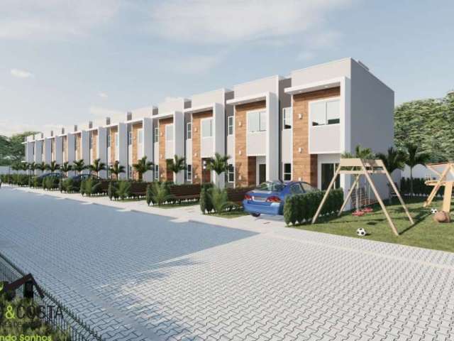 Duplex em condomínio de 64m² com 2 quartos a partir de 235.000,00 na região de Mestre Antônio - Caucaia/CE