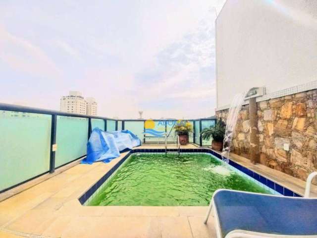 Cobertura com 4 dormitórios à venda, 214 m² por R$ 1.000.000,00 - Praia Pitangueiras - Guarujá/SP