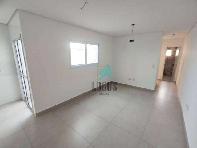 Apartamento de 50m² ótima disposição, 2 dormitórios sendo 1 com varanda, à venda por R$ 398.000 - Vila Pires, Santo André/SP