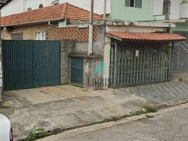 Casa Térrea com 325m² de terreno, são 150m² com 2 dormitórios, à venda por R$ 800.000 - Vila Assunção, Santo André/SP