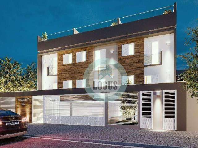Cobertura com 2 dormitórios à venda, 75 m² por R$ 357.000,00 - Vila Eldízia - Santo André/SP