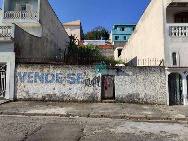 Terreno à venda, 300 m² por R$ 550.000,00 - Vila Aquilino - Santo André/SP