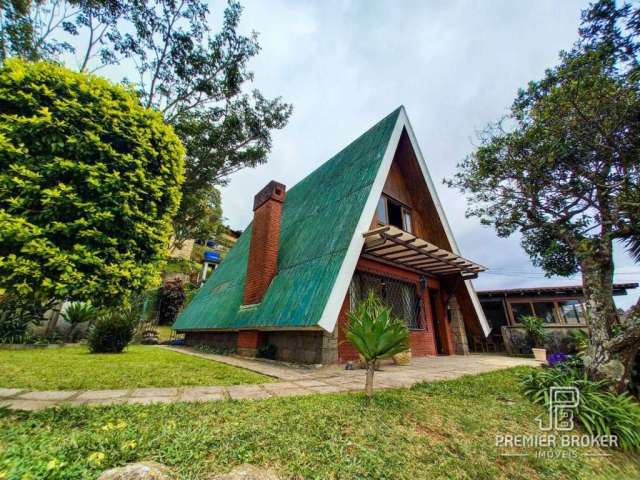 Casa em estilo Chalé com 2 dormitórios à venda, 126 m² por R$ 690.000 - Jardim Cascata - Teresópolis/RJ
