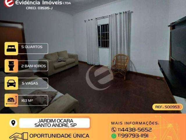 Sobrado à venda, 163 m² por R$ 549.999,99 - Jardim Ocara - Santo André/SP
