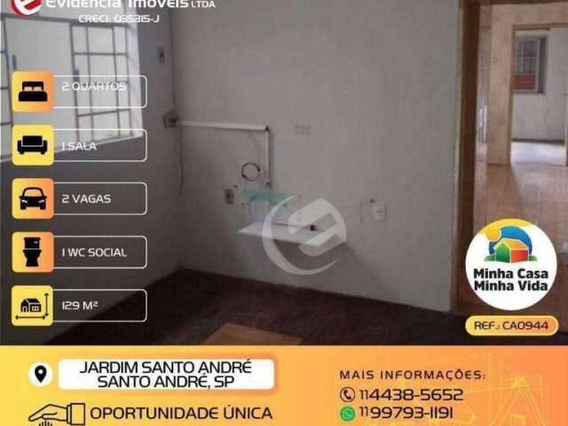 Casa à venda, 129 m² por R$ 319.999,00 - Jardim Santo André - Santo André/SP