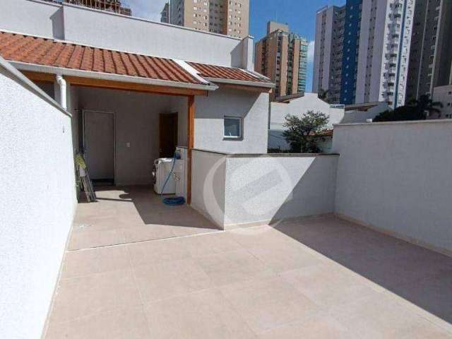 Cobertura com 2 dormitórios à venda, 80 m² por R$ 450.000,00 - Campestre - Santo André/SP
