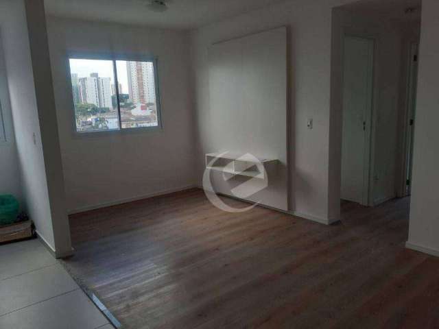 Apartamento com 2 dormitórios para alugar, 47 m² por R$ 2.902,48/mês - Centro - Santo André/SP