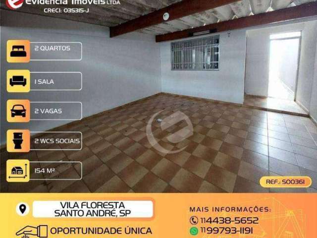 Sobrado à venda, 154 m² por R$ 449.999,99 - Vila Floresta - Santo André/SP