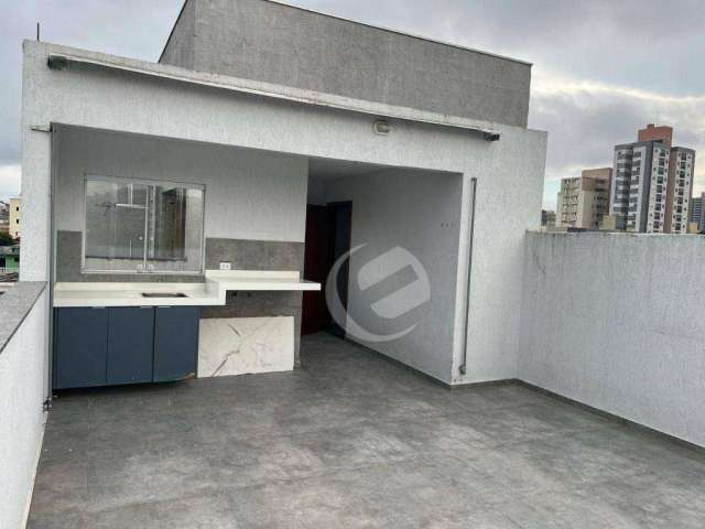 Cobertura com 2 dormitórios para alugar, 97 m² por R$ 2.680,00/mês - Vila Guarani - Mauá/SP