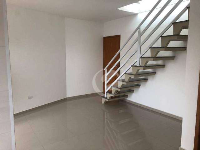 Cobertura com 2 dormitórios para alugar, 108 m² por R$ 3.145,00/mês - Vila Gilda - Santo André/SP