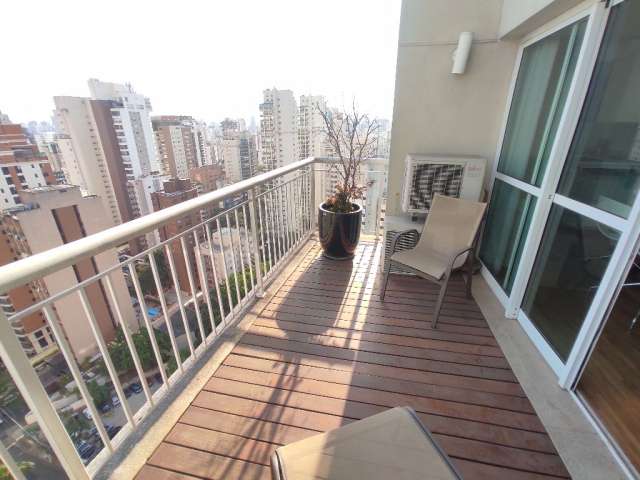 Excelente duplex mobiliado - varanda - andar alto - lazer - localização privilegiada