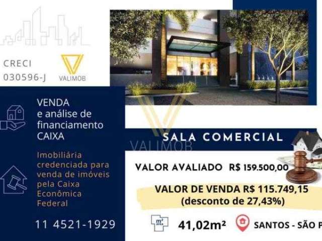 SALA COMERCIAL - SANTOS CONDOMÍNIO TREND HOME &amp; OFFICE  &amp;#9829;