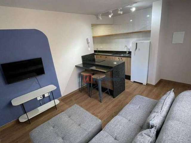 Apartamento com 1 dormitório para alugar, 31 m² por R$ 3.198,00/mês - Água Verde - Curitiba/PR