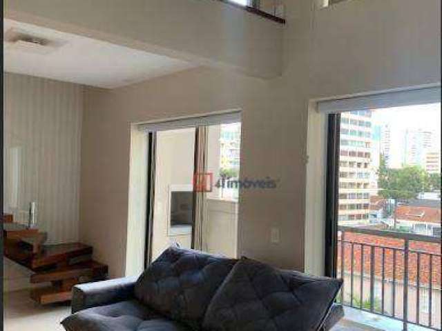 Apartamento Duplex com 1 dormitório para alugar, 75 m² por R$ 6.945,00/mês - Batel - Curitiba/PR