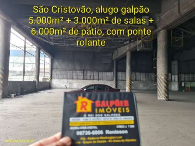 Barracão / Galpão / Depósito com 5 salas para alugar na Avenida Brasil, São Cristóvão, Rio de Janeiro por R$ 200.000