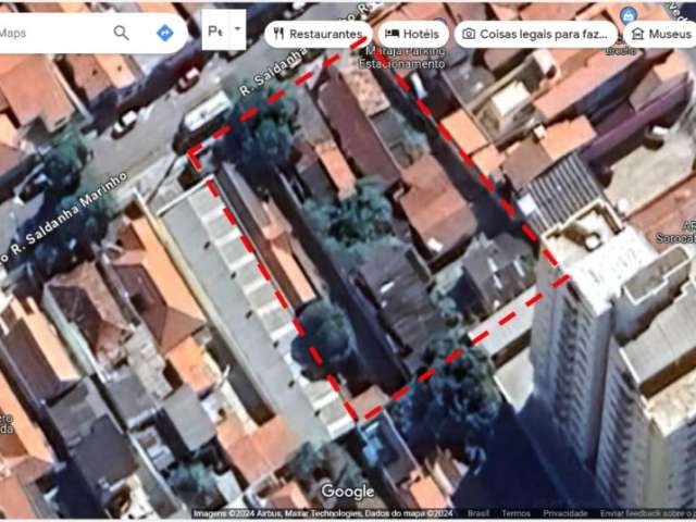 Terreno com 1.125,07m² com aproximadamente 20,2m de frente- Zona Central de Sorocaba