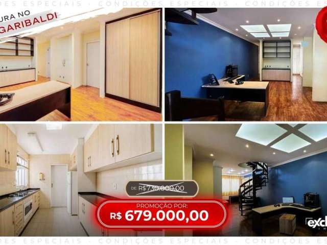 Cobertura apartamento à venda Duplex! 191m² B: Anita Garibaldi 2garagens, R$679.000,00