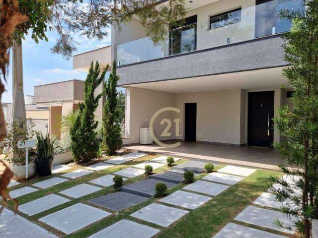 Casa com 3 dormitórios para alugar, 232 m² por R$ 8.447,82/mês - Condomínio Brescia  - Indaiatuba/SP
