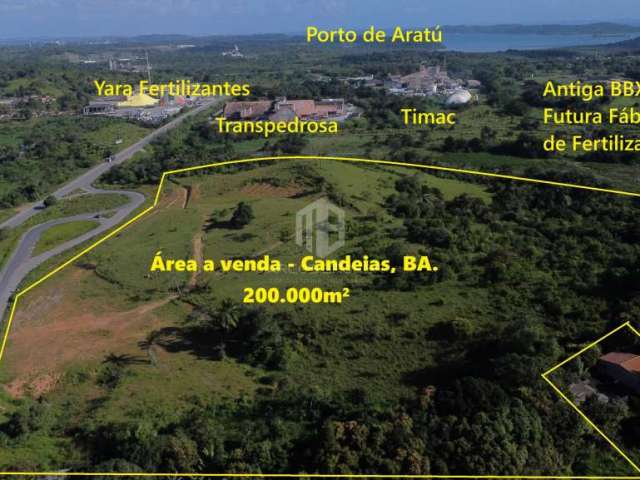 Terreno Para Industria ou Logística em Candeias. São 200.000m² em local nobre na área industrial da Cidade.