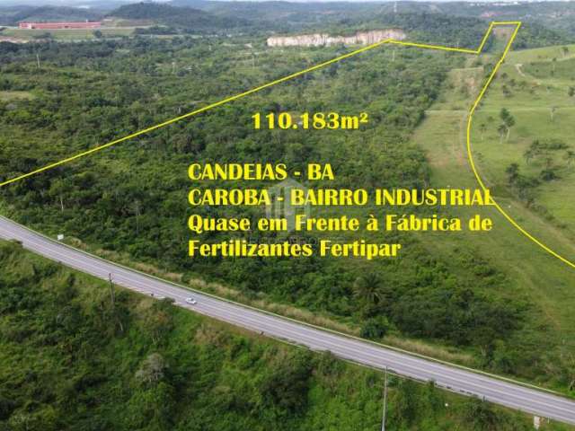 Terreno Para Industria ou Logística em Candeias. São 110.183m² em local nobre na área industrial da Cidade.