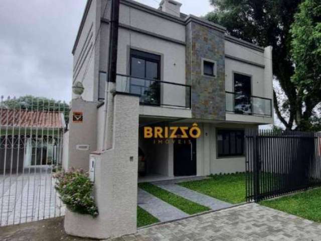 Sobrado com terraço e 3 dormitórios, sendo 1 suíte à venda, 133 m² por R$ 795.000 - São Braz - Curitiba/PR
