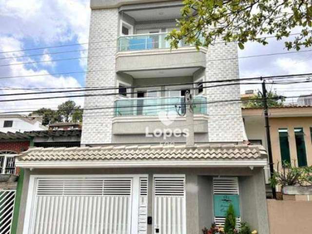 Apartamento com 3 dormitórios à venda, 90 m² por R$ 594.000,00 - Campestre - Santo André/SP