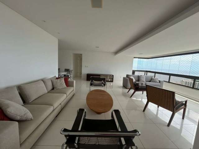 Apartamento alto padrão 4 suítes vista mar varanda 4 garagens piscina academia em ondina!