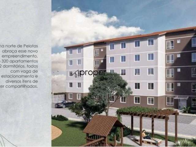 Apartamento com 2 dormitórios à venda, 43 m² no Arco Íris - Pelotas/RS