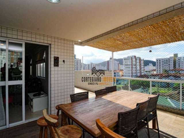 Apartamento Garden com 3 dormitórios, 120 m² - venda por R$ 1.390.000,00 ou aluguel por R$ 12.875,00/mês - Pompéia - Santos/SP