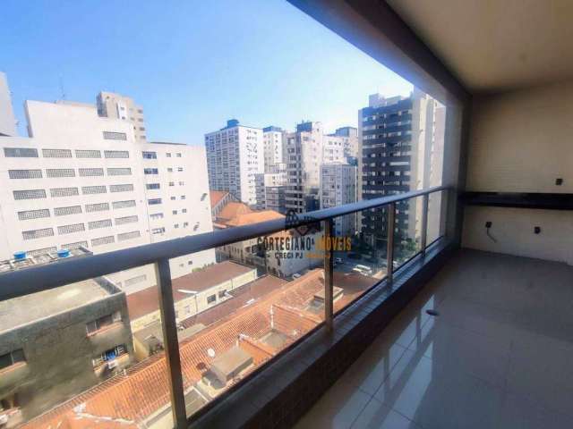 Lazer Completo - Apartamento com 2 dormitórios à venda, 128 m² por R$ 1.550.000 - Embaré - Santos!