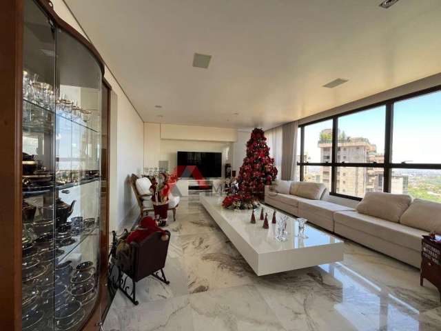 Apartamento a venda no Belvedere, 4 quartos,5 vagas livres, 240 m², andar alto e vista maravilhosa.