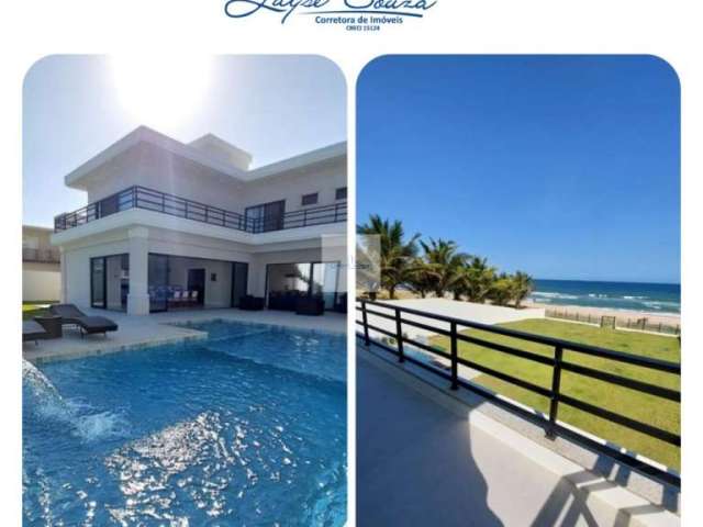 Vendo casa de luxo, pé na areia, em condomínio fechado no litoral norte da Bahia, a 15 minutos da praia de Guarajuba e da Praia Paradisíaca do Caribezinho.