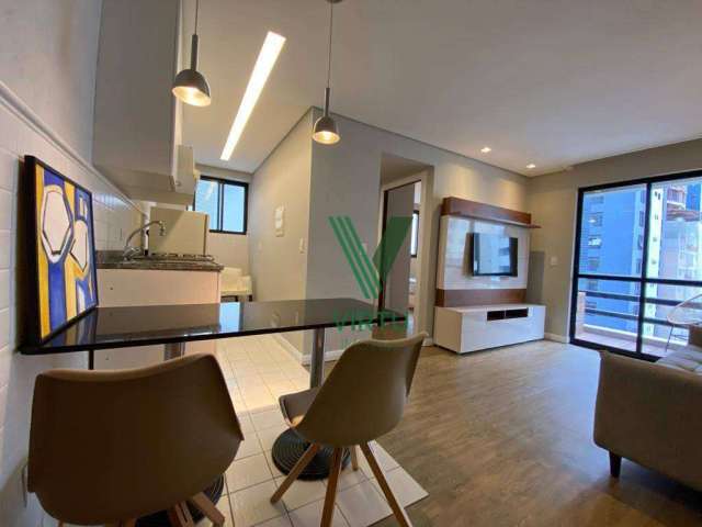 Apartamento com 1 dormitório para alugar, 45 m² por R$ 3.060,00/mês - Bigorrilho - Curitiba/PR