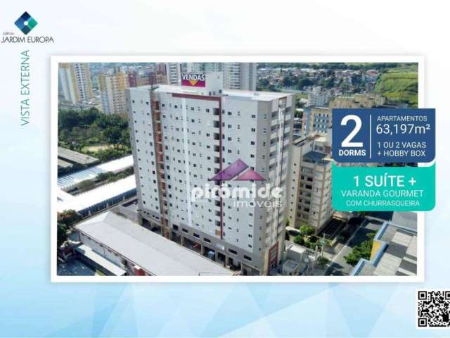 Apartamento com 2 dormitórios à venda, 63 m² por R$ 548.841,00 - Jardim Satélite - São José dos Campos/SP