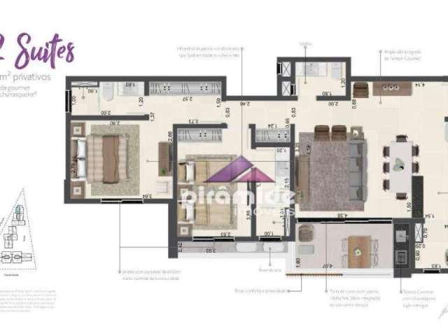 Apartamento com 2 dormitórios à venda, 85 m² por R$ 1.382.000,00 - Enseada - Ubatuba/SP