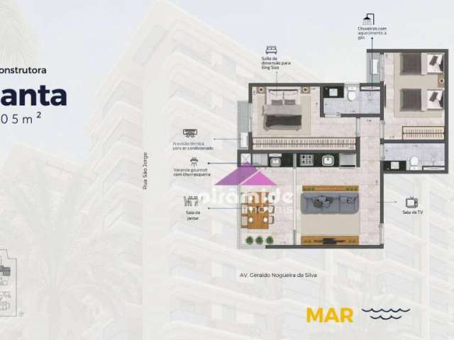 Apartamento com 2 dormitórios à venda, 60 m² por R$ 289.004,00 - Praia das Palmeiras - Caraguatatuba/SP