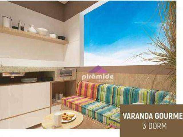 Apartamento com 3 dormitórios à venda, 65 m² por R$ 415.000,00 - Parque Residencial Flamboyant - São José dos Campos/SP