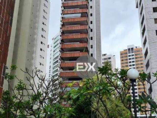 Apartamento Beira Mar com 3 dormitórios à venda, 192 m² por R$ 2.300.000 - Meireles - Fortaleza/CE