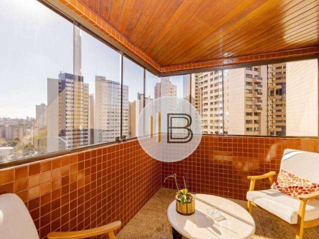 Apartamento com 3 dormitórios, 2 vagas, churrasqueira à carvão à venda, 175 m² por R$ 1.247.000 - Água Verde - Curitiba/PR