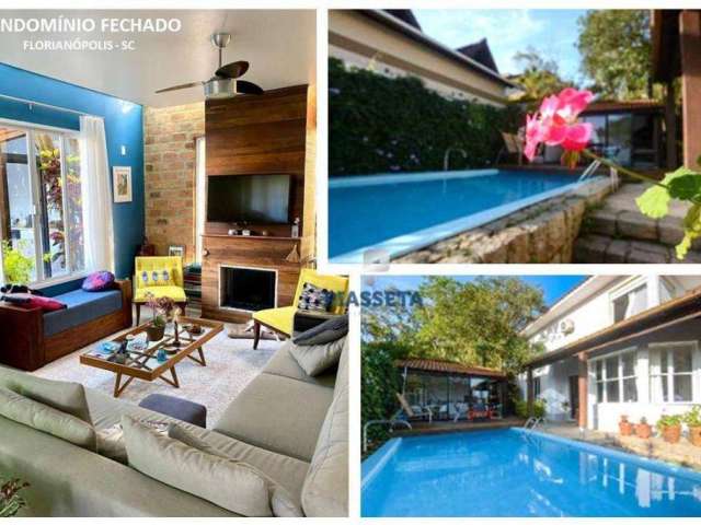 Casa com 4 dormitórios à venda, condomínio fechado, 339 m² por R$ 2.150.000 - Santo Antônio de Lisboa - Florianópolis/SC