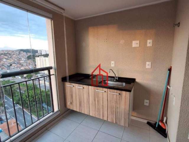 Apartamento com 1 dormitório para alugar, 38 m² por R$ 2.600,00/mês - Cidade Maia - Guarulhos/SP