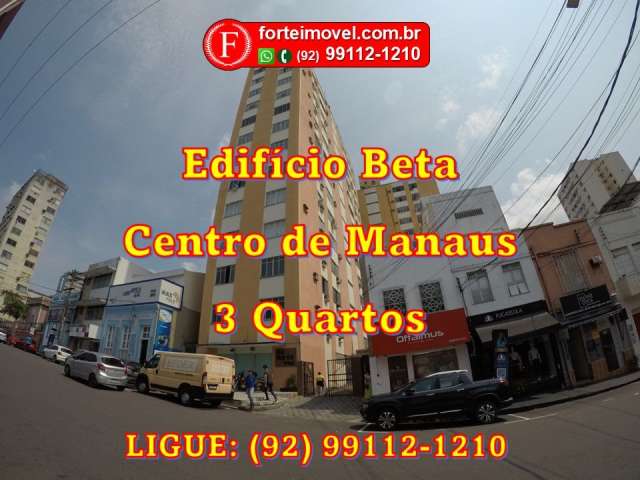 Apartamento Mobiliado 3 Quartos no Edificio Beta no Centro de Manaus