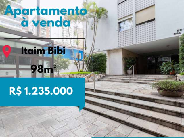 Apartamento no Itaim Bibi, 3 Quartos, 98 m²