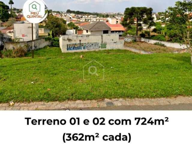 Terreno 724m² na Avenida Mascarenhas - Atuba