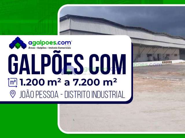 Galpões  Beira de Pista, na BR 101-  Caaporã (Divisa com PB/PE) de 1.200 m² 2.400 e 3.600 m², 4.800m² 6.000m²