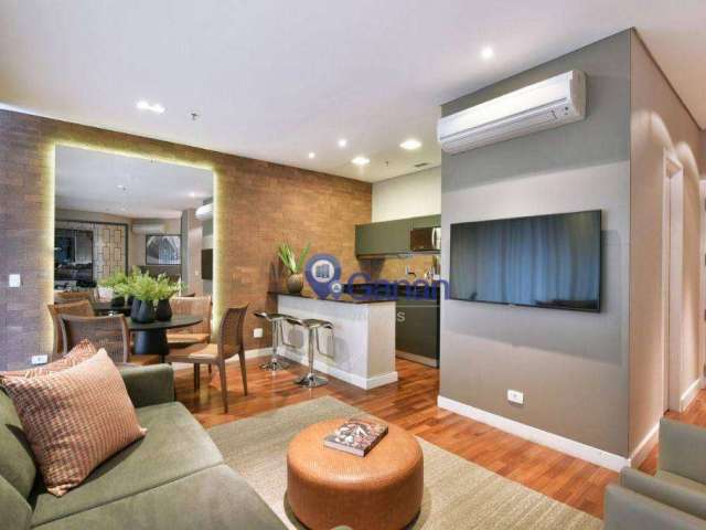Apartamento com 1 dormitório para alugar, 65 m² por R$ 11.500/mês o pacote - Vila Olímpia - São Paulo/SP