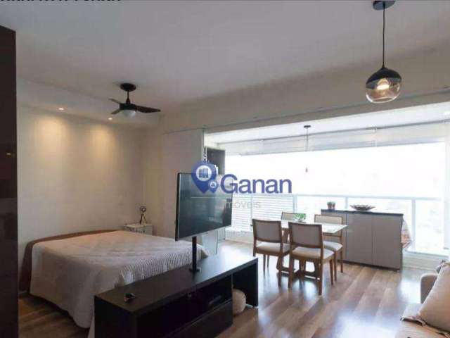 Apartamento com 1 dormitório para alugar, 41 m² por R$ 4.900,00/mês - Brooklin - São Paulo/SP