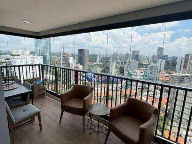 Apartamento com 1 dormitório para alugar, 47 m² por R$ 7.700/mês - Pinheiros - São Paulo/SP