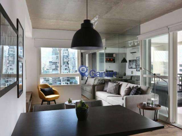 Studio com 1 dormitório para alugar, 62 m² por R$ 5.622,48/mês - Cidade Monções - São Paulo/SP